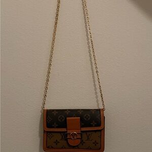 Louis Vuitton Black and Tan Monogram Crossbody
